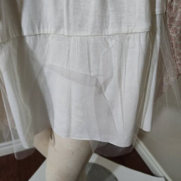 Anthropologie Weston Wear Made in San Francisco Tulle Polka Dot Dress L - Picture 8 of 11